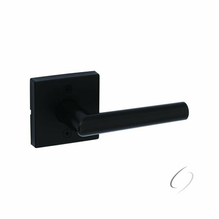 KWIKSET Milan Lever with Square Rose Half Dummy Door Lock Matte Black Finish 788MILSQT-514